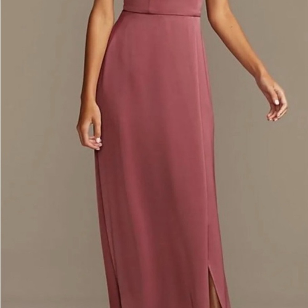 David's Bridal Mauve Sleeveless Dress